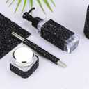 Locacrystal Bling Crystal Resin Rhinestone Diamond Ribbon,Self-Adhesive Iron-on DIY Glitter Gem Stickers for Crafts Cars Clothing Decoration 3cm 3yard Black