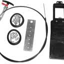 Valterra-TC372 Flexible Cable Kit with 3" Valve, Mess-Free Waste Valve for RV's, Campers, Trailers, Black (Universal Fit)