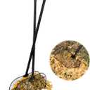 Leaf Grabber Rake with Long Handle, Leaf Picker Upper Grass Collector, Yard Rake Leaves Grabber Pickup Tool for Lawn & Garden Cleanup - No Bending Over
