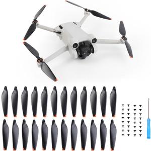24Pcs Propellers Blades Replacement for DJI Mini 4 Pro/Mini 3 Pro, JISONCASE Low-Noise & Quick-Release Props Wings Compatible with DJI Mini 4 Pro/Mini 3 Pro Propeller Blade
