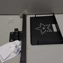 2-Be-Best Projector Ceiling Mount with Tray, 21 IN-37 in / 53.5CM-94CM Height Adjustable Projector Shelf Ceiling Tray Mount Upgraded Universal Long Black