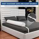 Premium Bed Bumper for Toddlers with Adjustable Straps | Portable Rail Bumpers for Toddlers | Travel Toddler Bed Bumper for Full Size Bed, Twin, Queen & King | Toddler Bed Rail Bumpers, 52"L x 5"H