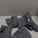 Genina Waterproof Seat Covers for Dining Room Chairs Covers Dining Chair seat Covers Kitchen Chair Covers slipcovers (Dark Gray, 6 Pcs)