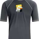 Kanu Surf Men's Mercury Rashguard UPF 50+ Sun Protection Swim Shirts Rash Guard (X-Large)
