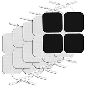 TENS Unit Replacement Pads, NURSAL Reusable TENS Electrode Pads 2x2 18 pcs with Upgraded Self-Stick Performance for Electrotherapy, Compatible with AUVON TENS, TENS 7000