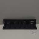 Weysat Baseball Bat and Ball Holder Wall Mounted Display Rack Can hold 4 sets of baseballs and bats, Wooden Storage Rack Stand Hanger Softball Storage Organizer (Black)