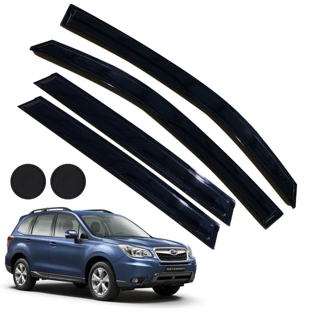 Rain Guards for Forester 2014-2018, Tape-on Side Window Deflectors for Subaru Forester, Window Visors for Subaru Cars, Car Accessories 4 Rain Guards