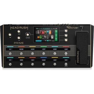HeadRush Prime - Guitar & Vocal Multi Effects Pedal & Amp Modeling Processor with Amp Cloner, Antares Auto-Tune, WiFi, Touchscreen, Looper & Bluetooth