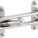 Prime-Line U 9900 Diecast Security Swing Bar Lock for Hinged Swing-In Doors, 3-7/8 Inch Bar Length by 2-1/2 Inch Height, Chrome, Set of 1