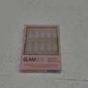 Glamnetic Press On Nails - Hailey | Glossy, Semi-Transparent, Short Almond Nails, Reusable | 15 Sizes - 30 Nail Kit with Glue