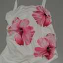 SOLY HUX Women's Floral Print Halter Tank Top Sleeveless Backless Ruched Asymmetrical Hem Summer Tops (Large)