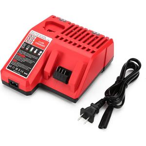 Replacement for Milwaukee 12v/18v Charger, Multi-Volatge Rapid Battery Charger 48-59-1812/48-11-1850/48-11-1840/48-11-1815/48-11-1828 etc