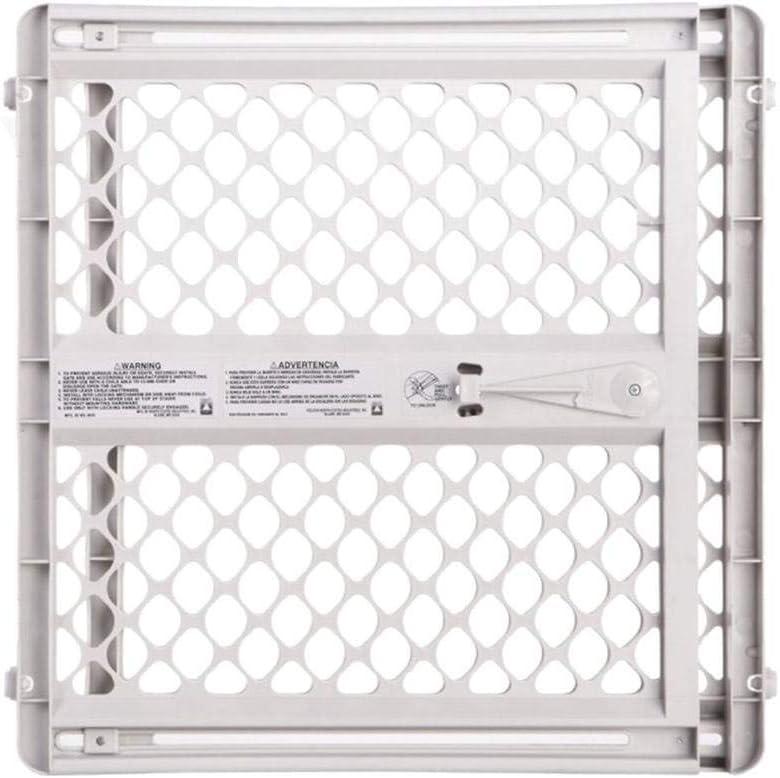 MYPET North States Universal Pet Gate: 26 - 42 Wide Dog Gate. Use as Pressure Mounted Gate or Swinging Door with Included Hardware. Dog Gates for Doorways, 26" Tall, Gray