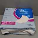 WhyWorry Extra Large Disposable Bed Pads 30" x 36", Super Absorbent Leakproof Incontinence Underpads for Surface Protection, Thick Quilted Chucks Pee Pads for Adults and Babies, 40 Count