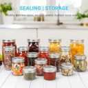10 oz Glass Mason Jars, 24 Pack Regular Mouth Glass Canning Jars with Silver Aluminum Lids and Bands, Airtight Jam Jars for Food Storage, Pickling, Fermenting, Honey, Jelly, DIY Candles Decor