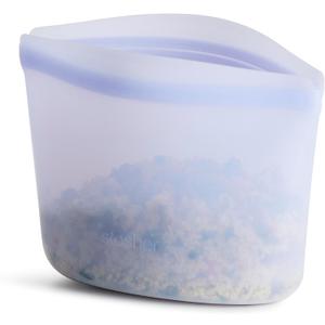 Stasher Premium Silicone Reusable Food Storage Bowl, Lavender, Microwave, Sous Vide, Dishwasher, Oven and Freezer Safe, BPA Free, Leak-free, Eco-friendly, 2-Cup Bowl