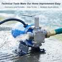 Pump with Hose, 115V 1/10HP 330GPH Power Water Pump Transfer Drain Pump, with Suction Hose Kit