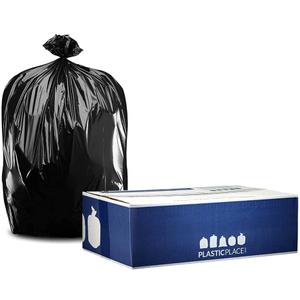 Plasticplace 40-45 Gallon Trash Bags On Rolls 1.2 Mil, 40"w X 46"h, 100 Count