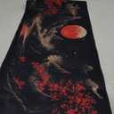 Chinese Style Painting Gaming Mouse Pad 3mm Thick Stitched Edge Waterproof Non-Slip Large Computer Keyboard Mouse Mat,Suitable for Office Entertainment Decorative Desk Pad 35.4 x 15.7 Inches