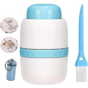 Pill Cutter, 1/4 Divider, 1/2 Divider Sturdy Tablet Cutter, Hidden Blade, Ideal for Cutting Vitamins, Tablets (Blue)