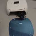 BOLASEN Minimalist UV LED Nail Lamp with Halo Ring, UV Light for Gel Nails with 4 Timers, 60W Fast Curing Lamp for All Gel Polish, Large Capacity for Long Nails, Plug-in Halo 10 White