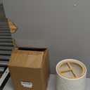 Howise 7" Relief Utensil Holder, Large Kitchen Utensil Holder Organizer , White Stable Utensil Crock Spatula Holder for Kitchen Counter Countertop Farmhouse Cooking Tools Holder with Bamboo Frame