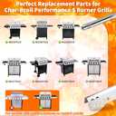 Hisencn Grill Replacement Parts for Charbroil Performance 463347519, 463347518 463377017, 463361017, 304 Stainless Steel Grill Parts for Char-Broil 463275517, 463376117, 463377117, 463376018P2
