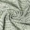 Chardin home - Sage Green & Ivory Braided Waffle Weave Throw, 50x60 in Recycled Cotton- Large, Wearable, Breathable, Skin-Friendly Everyday Blanket for Couch, Bed, Sofa - Soft Lightweight Picnic Rug