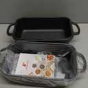 Vanderlume Cast Iron Loaf Pan with Lid 9x5 Inch, 2 in 1 Loaf Pans for Baking Bread, Even Heat Distribution for Sourdough, Homemade Bread