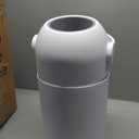 L.A. BABY Magic Diaper Pail - Patented 100% Odor-Free System with Child-Safe Lock - Award-Winning Design - No Refills Required - Works with Regular Trash Bags - White