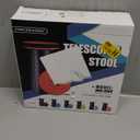 Fishboy Upgraded Collapsible Stool, 400lbs Max Weight, Lightweight But Sturdy, Portable Retractable Folding Telescoping Foldable Camping Stool for Adults Outdoor Fishing Hiking BBQ (Blue)