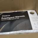 Bwarm Waterproof Heated Mattress Pad, ETL Certified Bed Warmer with Memory Function 9 Heat Settings, 1-12 Hours Auto Off Deep Pocket, Machine Washable, White Full