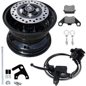 Rear Rim Disc Hydraulic Brake Kit For Coleman CT200U BT200X CT200U-EX BT200X-G BT200X-O CT200U-EXR, Axis M200196cc Hisun 200cc Mini Bike