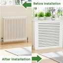 HLOPEWSTUK Radiator Cover Heater Cover for Home Old Radiator 27.5x31.5x7.8