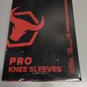 Iron Bull Strength Knee Sleeves for Powerlifting (7mm) - Weightlifting Knee Compression Sleeve for Squats - Knee Brace Support for Gym, Workout, Fitness (Medium)