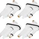 2 x lasuroa 4pcs 592792 Carburetor Main Jet for Briggs & Stratton Engine 09P702, 592792 Jet-Main Replacement for Lawn Mower Garden Equipment Small Engine Parts Accessories