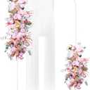 Putros Metal Arch Backdrop Stand 7.2FT White Wedding Backdrop Stand Square Arch Frame for Birthday Party Bridal Baby Shower Ceremony Decoration