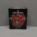 Sopu Red Rose Bouquet Building Set, 960PCS Roses Artificial Flowers Botanical Collection for Dinner Table Home Decor, Gift for Mothers Day Mom Birthday Gifts Flower Home Decor