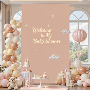 Square Backdrop Arch Cover Nude 6.6FT x 4FT Square Arch Backdrop Covers Stretchy Spandex Fitted Square Backdrop Cover for Birthday Party Wedding Ceremony Banquet Decoration