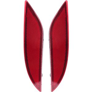 ApplianPar 2Pcs Rear Driver and Passenger Side Bumper Reflector for Malibu 2016 2017 2018 2019 2020 2021 2022