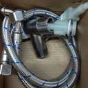 Elongated Bidet Toilet Seat with Quiet-Close, Non-Electric Bidet Mode with Dual Nozzles, Fit Elongated Toilet Seat, Adjustable Water Pressure with Brass inlet