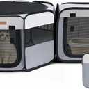 Want to Give Your Kittens & Puppies a Safe, Independent Space? Try Lekereise: 47"16" Portable Cat Playpen, 2-in-1 Dog Playpen, Independently Usable, with a Carry Bag. Play Freely Anywhere!