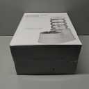 RIZZARI Large Water Dispenser for Dogs: 9L Automatic Stainless Steel Gravity Raised Pet Feeder with Specialized Brush and Triple Filter for Senior Pet Dogs with Neck Pain Garage Living Room (White)