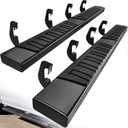 YITAMOTOR Running Boards 6 inches OE Style Aluminum Side Steps, Nerf Bars, Compatible with 2007-2018 Chevy Silverado/GMC Sierra 1500 & 2007-2019 2500HD/3500HD Crew Cab (Gas Engine ONLY), Black