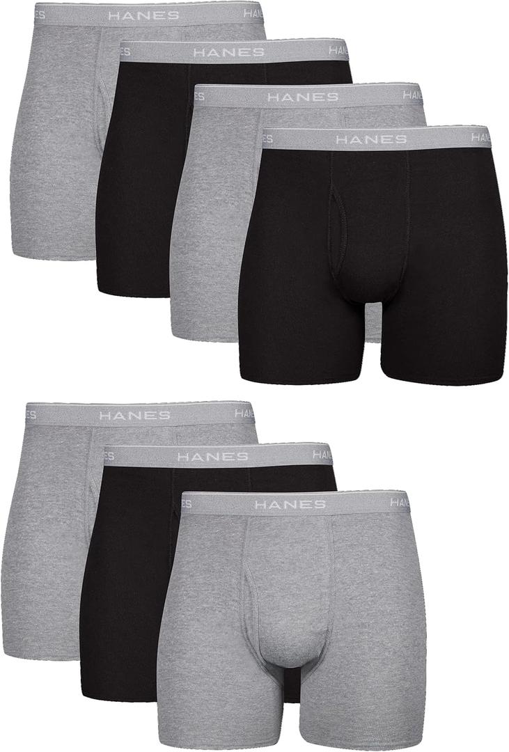 Hanes Men's Assorted Boxer Briefs 7-Pack (X-Large, 7 Pack - Assorted)