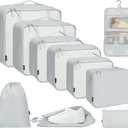 BAGAIL 6 Set/8 Set/10 Set Packing Cubes Various Sizes Packing Organizer for Travel Accessories Luggage Carry On Suitcase