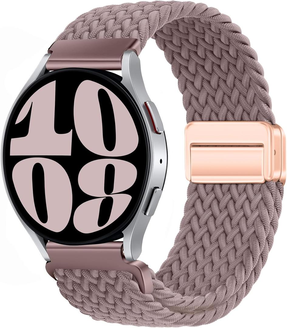 20mm Magnetic Band Compatible With Samsung Galaxy Watch Stretchy Braided Strap for Women Men