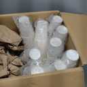 Amazon Basics Disposable Compostable Paper Coffee Cups for Hot & Cold Beverages, Leak-Proof, 12 Ounces, White, 1000 Count