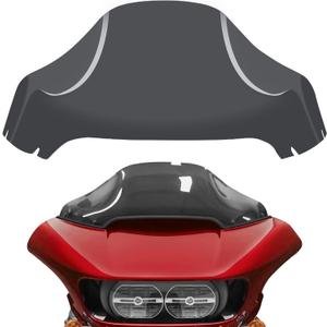 13" Windshield for Road Glide FLTRX 2015-2023, Motorcycle Windscreen Splitter Wind Shield Visor Replacement Accessories for Harley Davidson CVO Road Glide Limited 3 ST Special Ultra (Gray)
