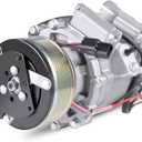 AC Compressor - A/C Compressor Compatible with Honda Civic 2006-2011, 1.8L - Replaces 38810RRBA01, 38800-RNA-A010-M, 38800-RNB-A02, 38800RNAA010M2, 38800RNAA01 - Air Conditioning Compressor
